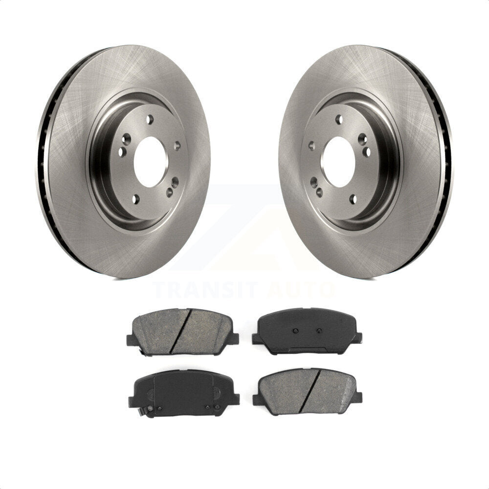 Front Disc Brake Rotors And Semi-Metallic Pads Kit For 2011-2015 Kia Optima 2.0L K8S-100608 by Transit Auto