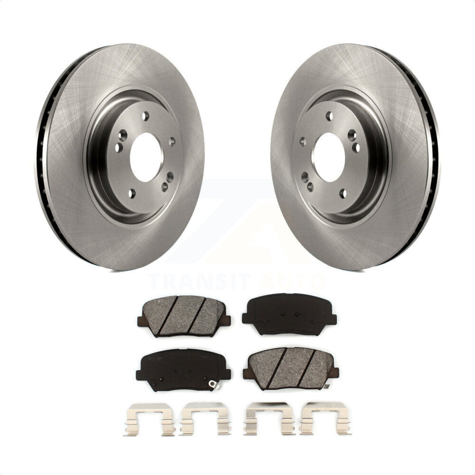 Front Disc Brake Rotors And Semi-Metallic Pads Kit For 2012-2017 Hyundai Azera K8S-100609 by Transit Auto