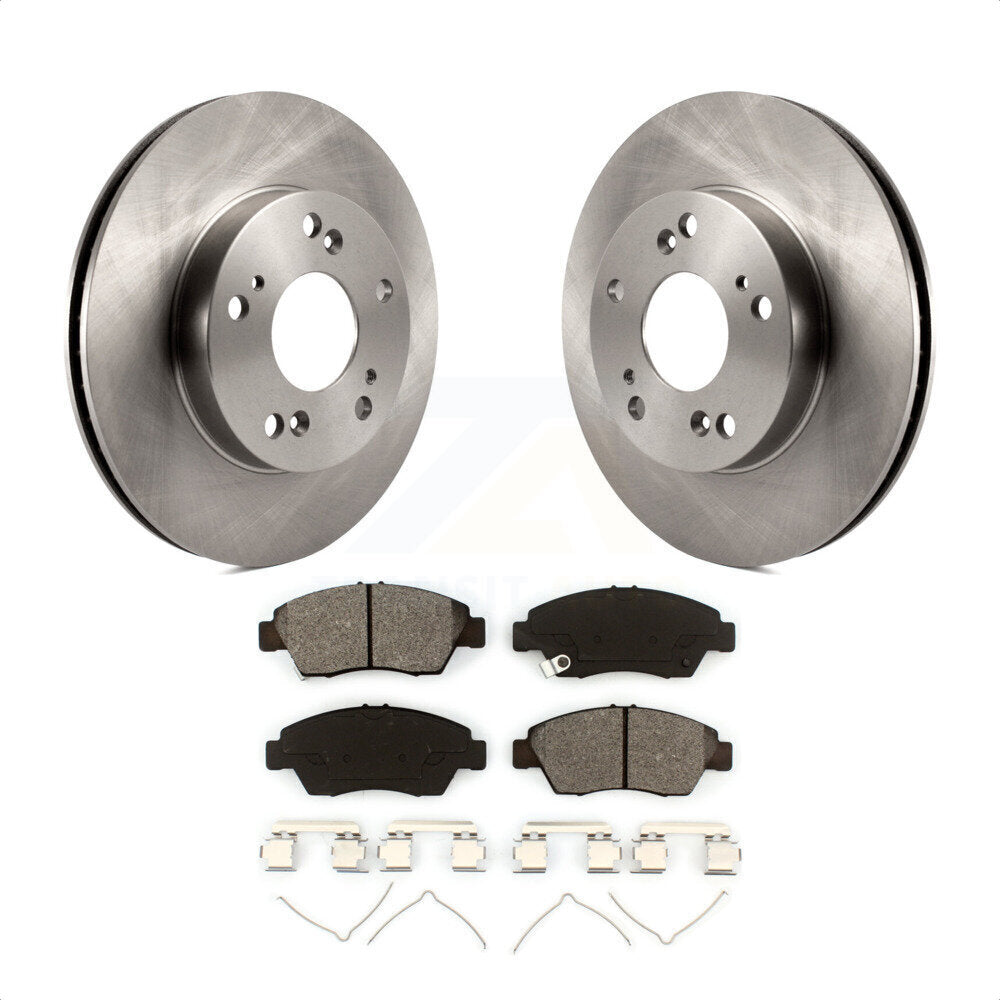 Front Disc Brake Rotors And Semi-Metallic Pads Kit For Honda Civic Acura ILX K8S-100620 by Transit Auto