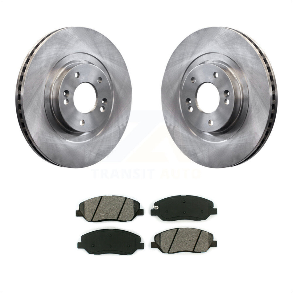 Front Disc Brake Rotors And Semi-Metallic Pads Kit For 2013-2016 Hyundai Santa Fe XL 3.3L K8S-100632 by Transit Auto