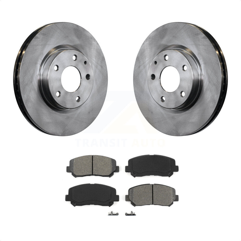 Front Disc Brake Rotors And Semi-Metallic Pads Kit For 2013-2015 Mazda CX-5 K8S-100635 by Transit Auto