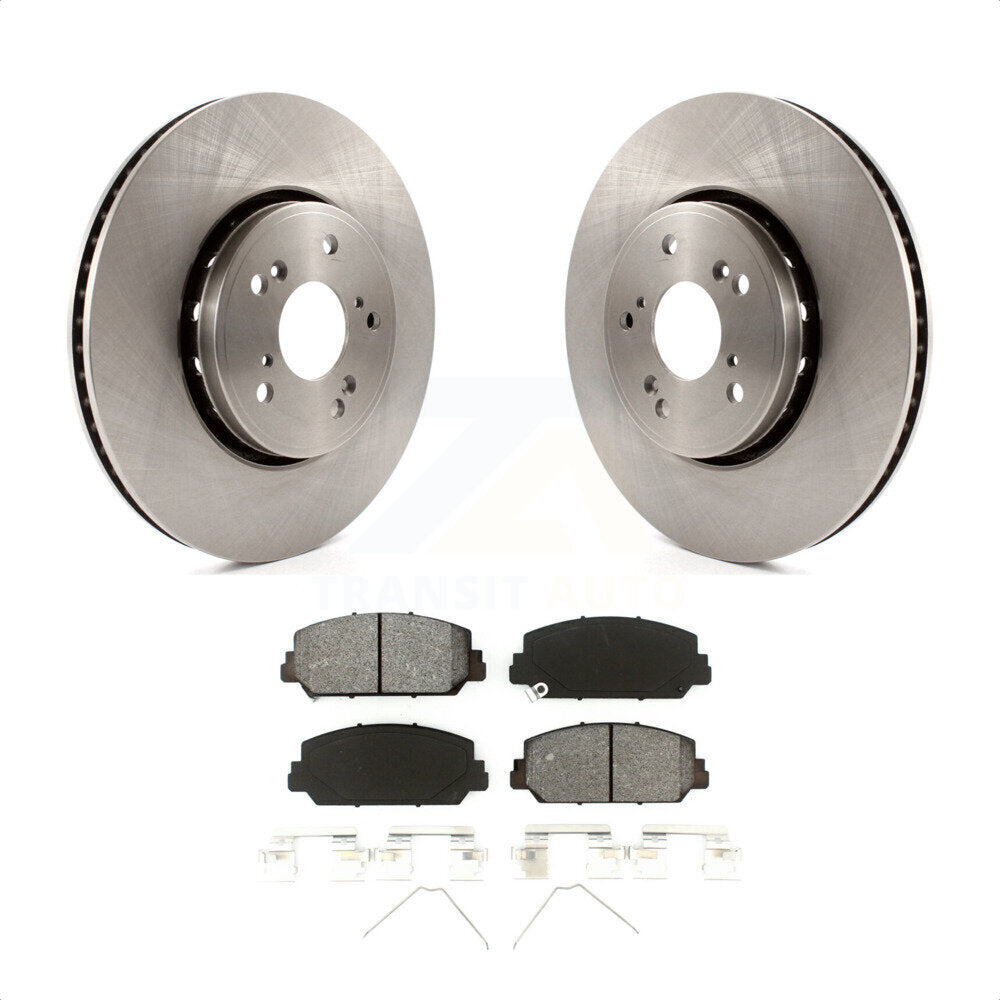 Front Disc Brake Rotors And Semi-Metallic Pads Kit For Acura RDX ILX K8S-100637 by Transit Auto