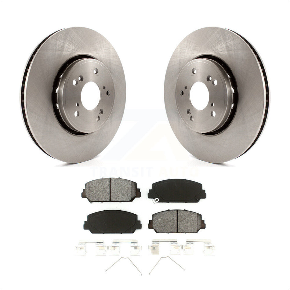 Front Disc Brake Rotors And Semi-Metallic Pads Kit For Acura RDX ILX K8S-100637 by Transit Auto