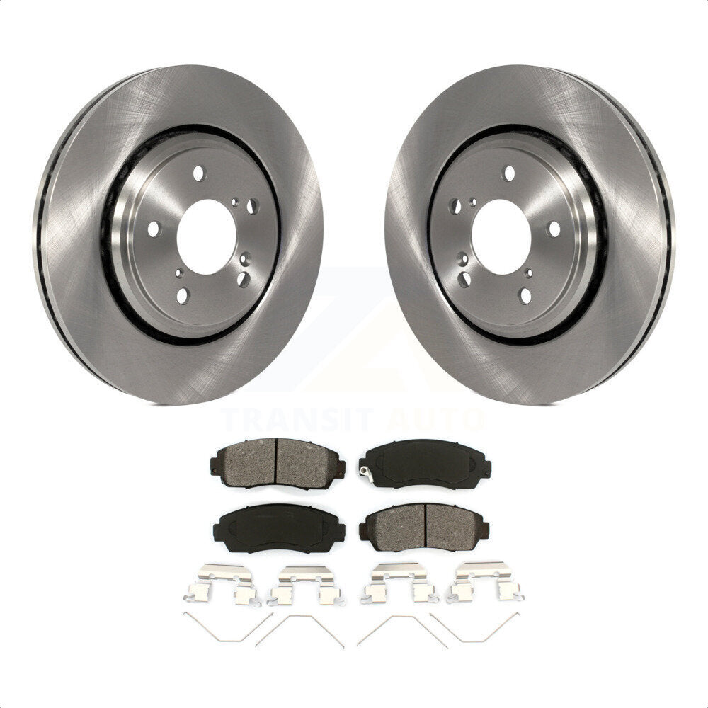 Front Disc Brake Rotors And Semi-Metallic Pads Kit For Honda Odyssey Passport K8S-100642 by Transit Auto