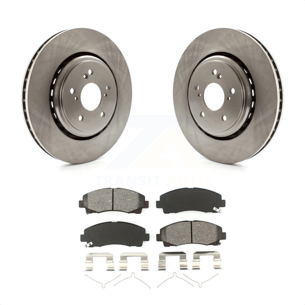 Front Disc Brake Rotors And Semi-Metallic Pads Kit For 2015-2020 Acura TLX K8S-100646 by Transit Auto