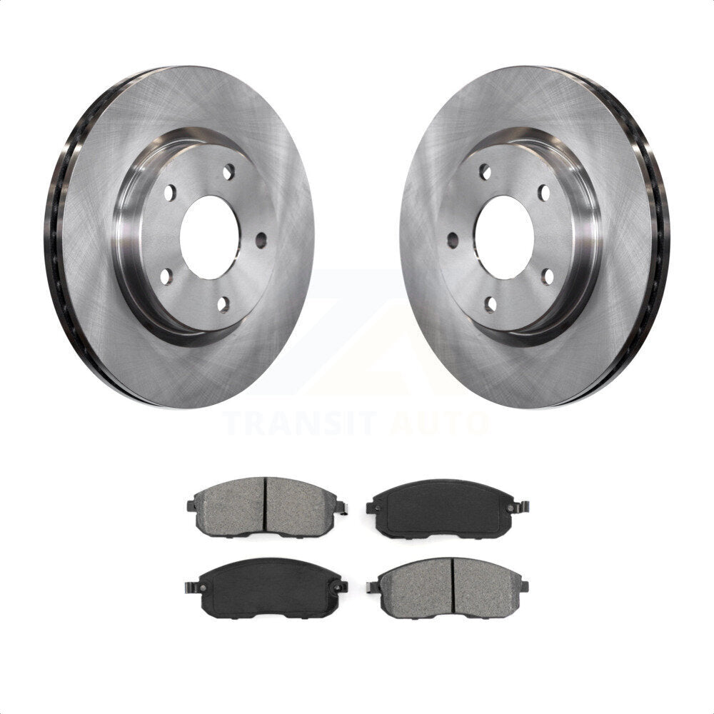 Front Disc Brake Rotors And Semi-Metallic Pads Kit For Nissan Sentra K8S-100653 by Transit Auto