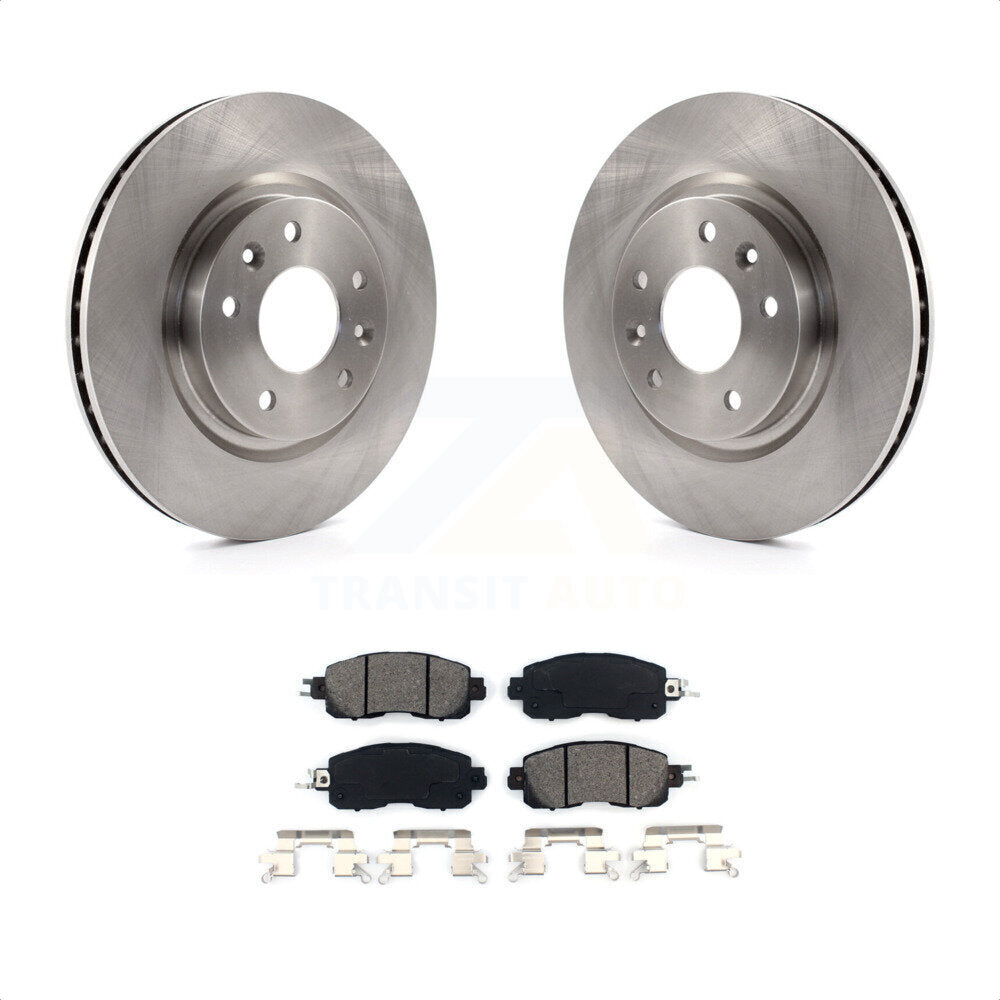 Front Disc Brake Rotors And Semi-Metallic Pads Kit For Nissan LEAF K8S-100658 by Transit Auto