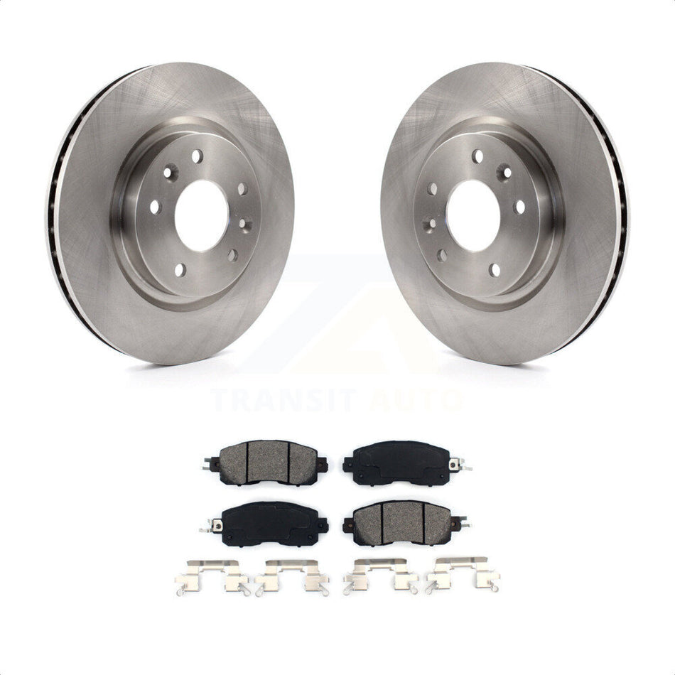 Front Disc Brake Rotors And Semi-Metallic Pads Kit For Nissan LEAF K8S-100658 by Transit Auto