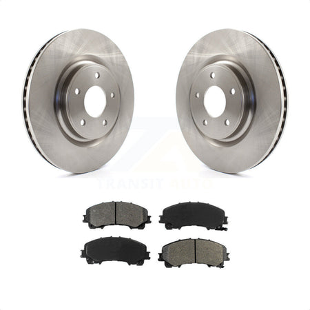 Front Disc Brake Rotors And Semi-Metallic Pads Kit For Nissan Rogue K8S-100660 by Transit Auto