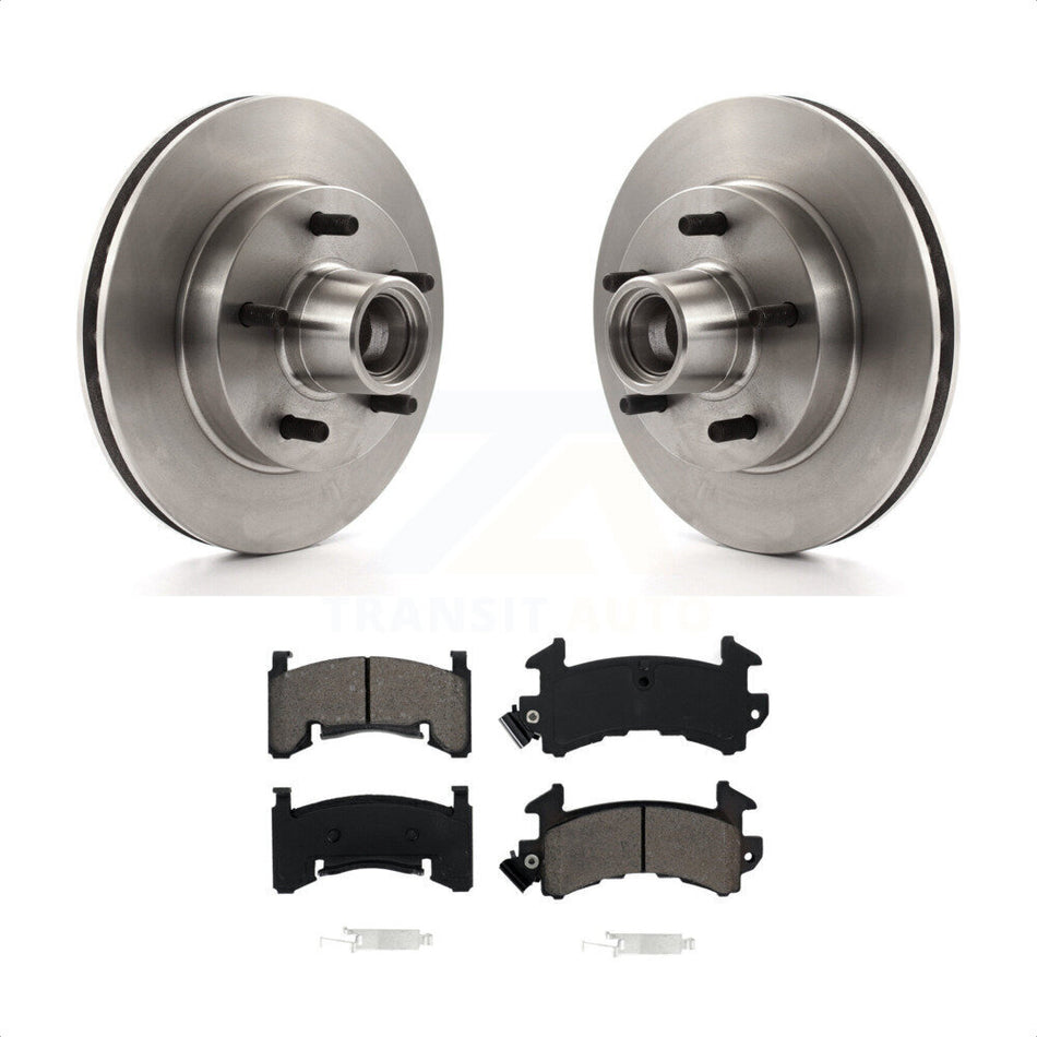 Front Brake Rotor Hub Semi-Metallic Pad Kit For Chevrolet S10 GMC Camaro Blazer Pontiac Monte Carlo Sonoma Firebird Oldsmobile Cutlass Supreme El Camino Buick Regal Jimmy S15 K8S-100680 by Transit Auto