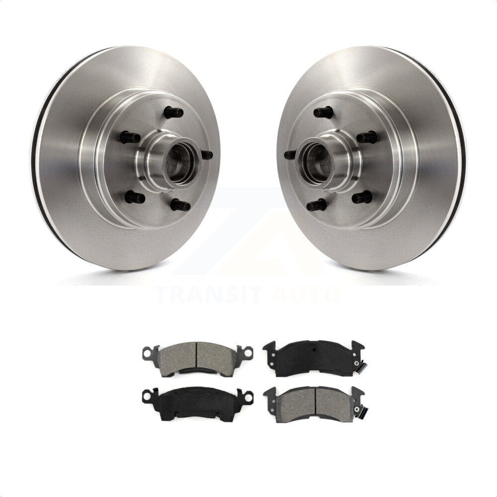 Front Disc Brake Rotors Hub Assembly And Semi-Metallic Pads Kit For Chevrolet Astro GMC Safari K8S-100681 by Transit Auto