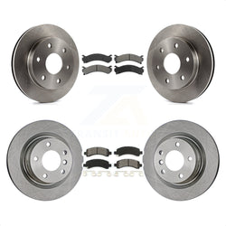 Front Rear Disc Brake Rotors And Semi-Metallic Pads Kit For 2006-2006 Chevrolet Express 2500 GMC Savana K8S-100757