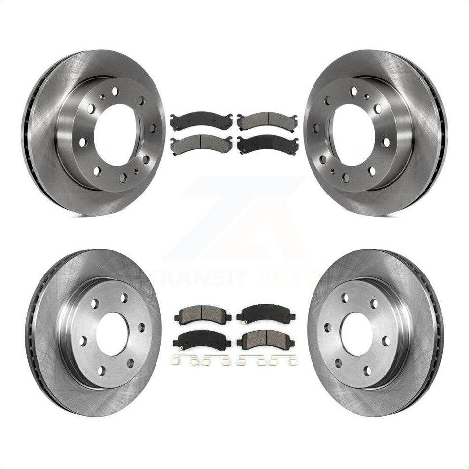 Front Rear Disc Brake Rotors And Semi-Metallic Pads Kit For Chevrolet Express 2500 GMC Savana K8S-100772 by Transit Auto