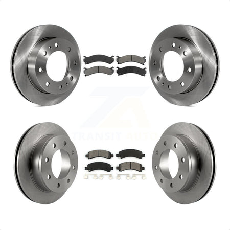 Front Rear Disc Brake Rotors And Semi-Metallic Pads Kit For Chevrolet Express 2500 GMC Savana K8S-100774 by Transit Auto