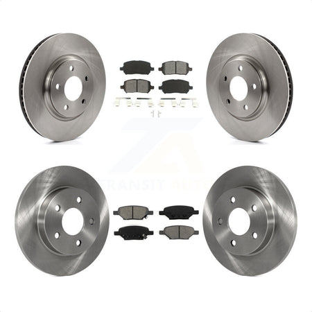 Front Rear Disc Brake Rotors And Semi-Metallic Pads Kit For 2010 Pontiac G5 With Brakes K8S-100790 by Transit Auto