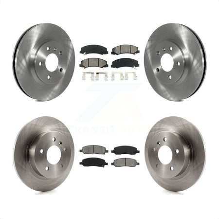 Front Rear Disc Brake Rotors And Semi-Metallic Pads Kit For Buick Lucerne K8S-100814 by Transit Auto