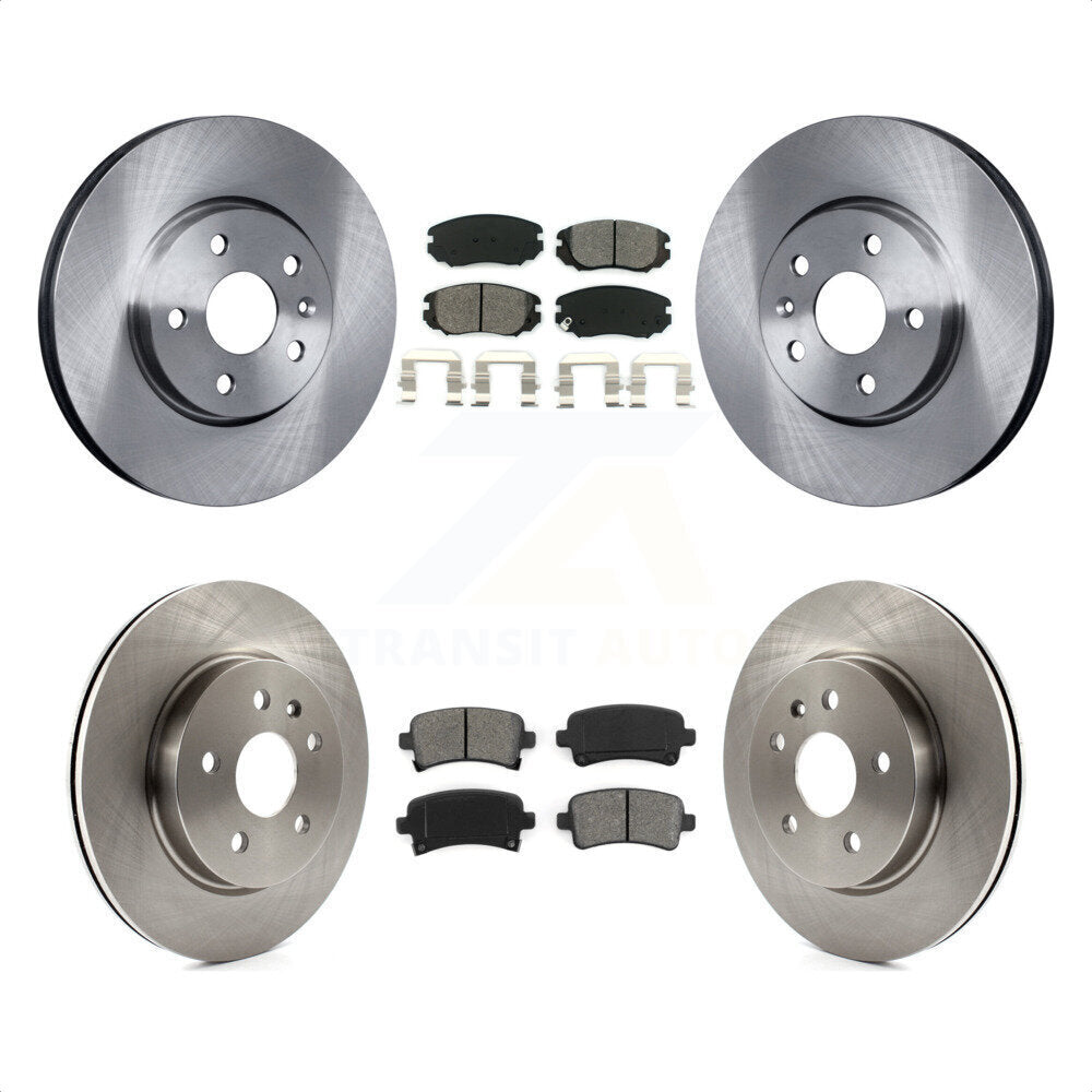 Front Rear Disc Brake Rotors And Semi-Metallic Pads Kit For Chevrolet Malibu Impala Buick LaCrosse Limited Allure K8S-100834 by Transit Auto