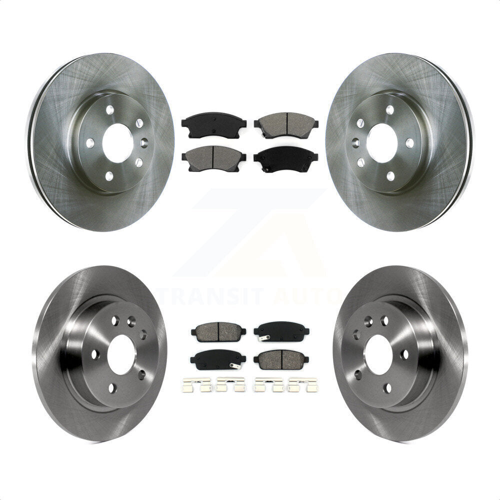 Front Rear Disc Brake Rotors And Semi-Metallic Pads Kit For Chevrolet Cruze Sonic Limited K8S-100837 by Transit Auto