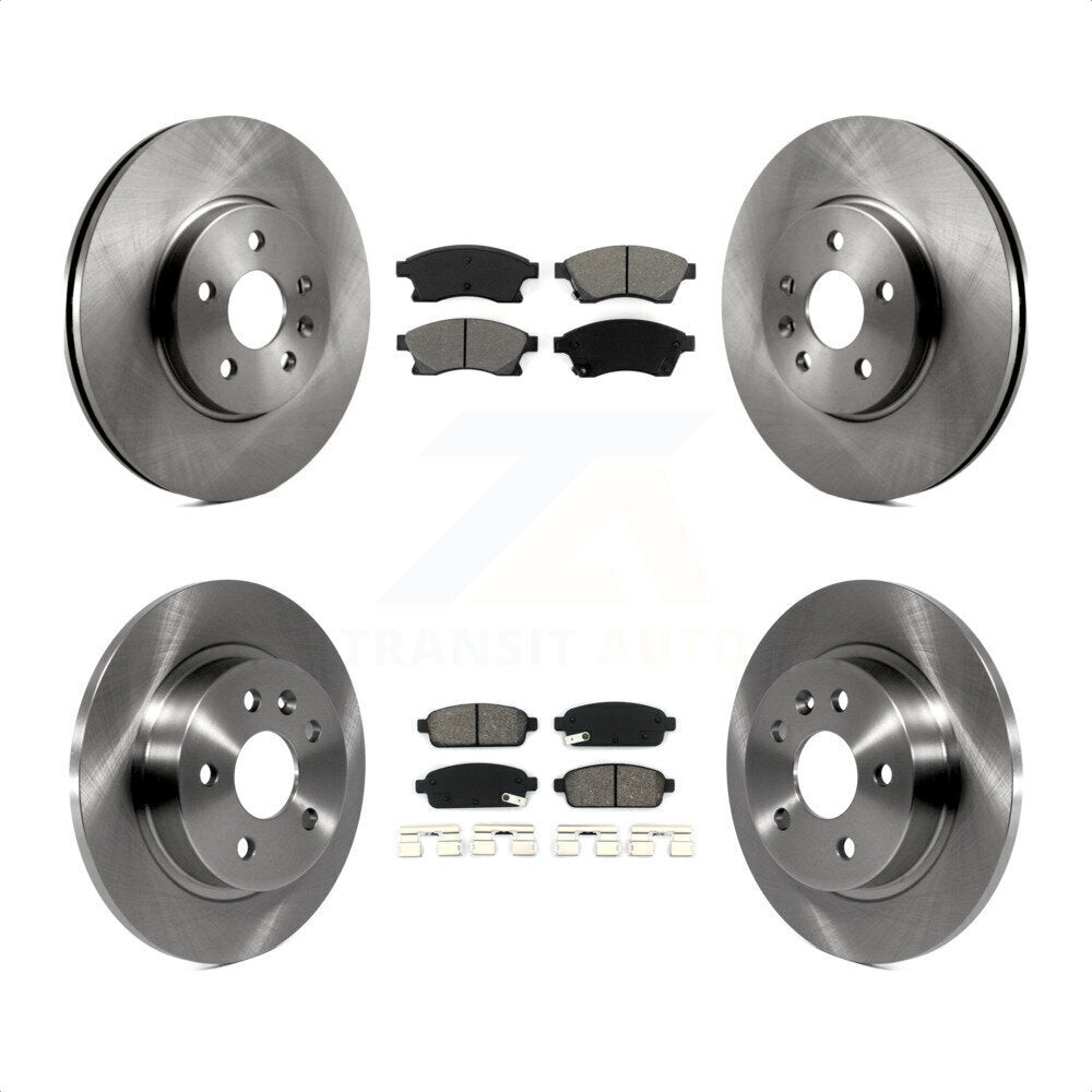 Front Rear Disc Brake Rotors And Semi-Metallic Pads Kit For Chevrolet Buick Encore Trax Sonic K8S-100846 by Transit Auto