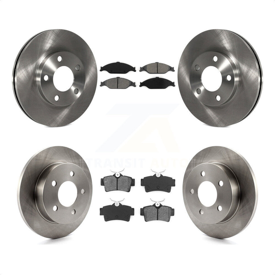 Front Rear Disc Brake Rotors And Semi-Metallic Pads Kit For Ford Mustang K8S-100853 by Transit Auto