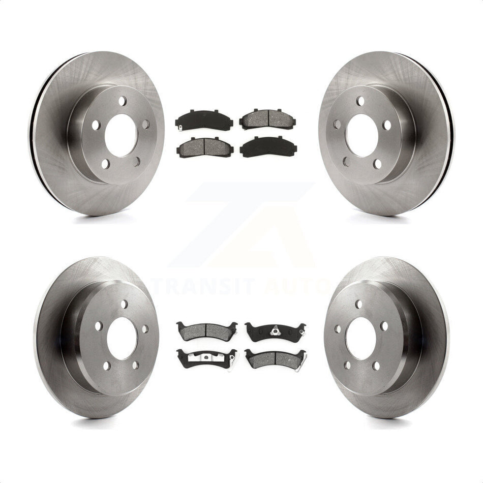 Front Rear Disc Brake Rotors And Semi-Metallic Pads Kit For 2001 Ford Explorer AWD 4WD From 01 02 K8S-100856 by Transit Auto