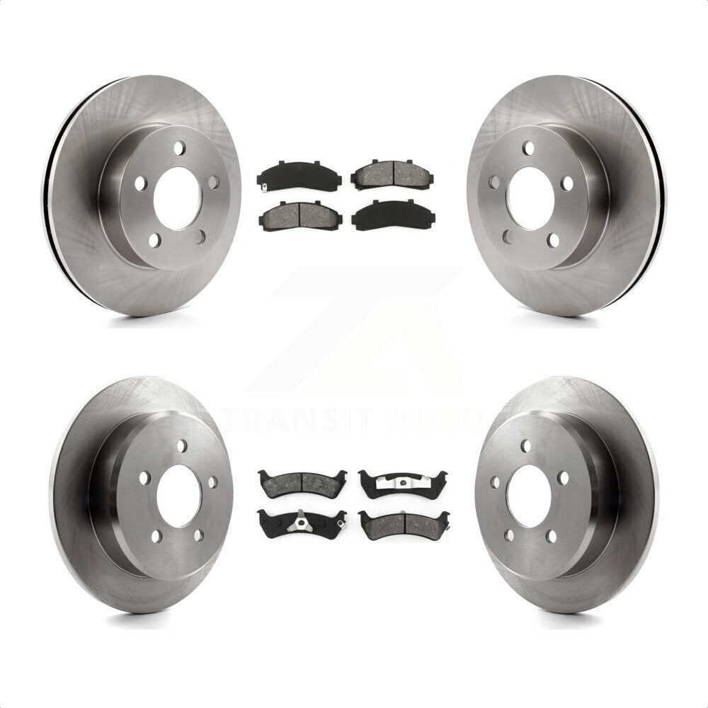 Front Rear Disc Brake Rotors And Semi-Metallic Pads Kit For Ford Ranger Explorer Mercury Mountaineer K8S-100857 by Transit Auto