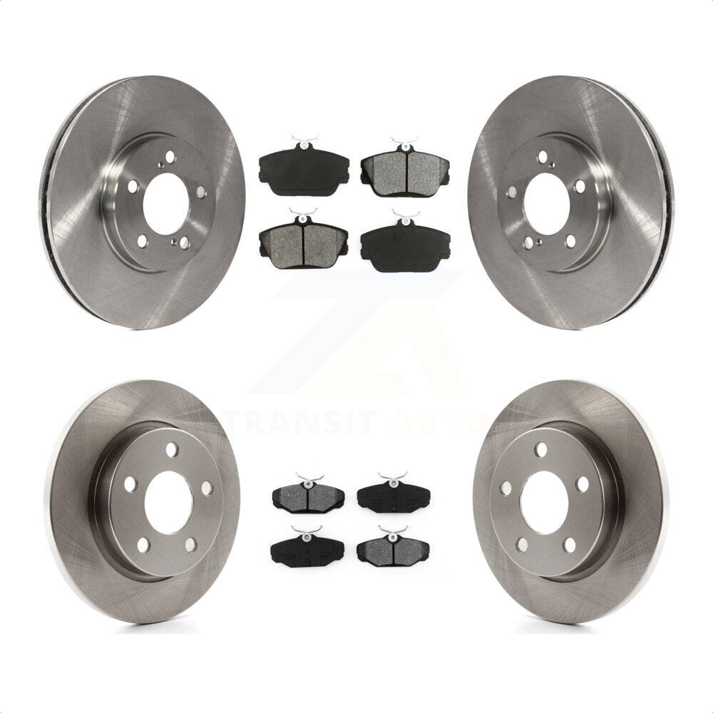 Front Rear Disc Brake Rotors And Semi-Metallic Pads Kit For Ford Taurus Mercury Sable Lincoln Continental K8S-100867 by Transit Auto