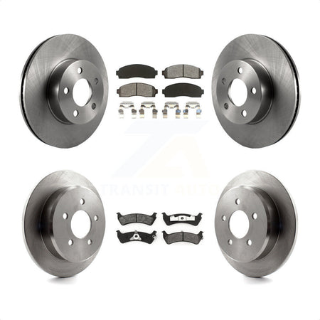 Front Rear Disc Brake Rotors And Semi-Metallic Pads Kit For 2001 Ford Explorer Sport 4WD K8S-100880 by Transit Auto