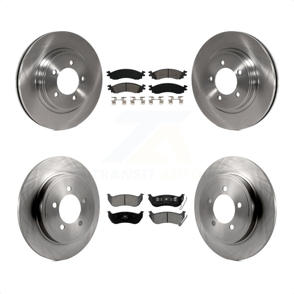 Front Rear Disc Brake Rotors And Semi-Metallic Pads Kit For Ford Explorer Sport Trac Mercury Mountaineer K8S-100913 by Transit Auto