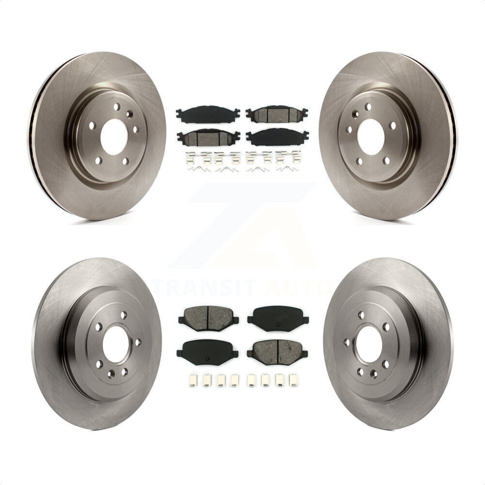 Front Rear Disc Brake Rotors And Semi-Metallic Pads Kit For Ford Explorer Taurus Flex Lincoln MKT MKS K8S-100929 by Transit Auto