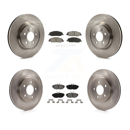 Front Rear Disc Brake Rotors And Semi-Metallic Pads Kit For Ford Mustang K8S-100934 by Transit Auto