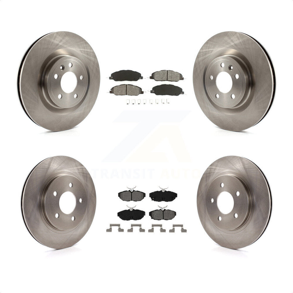 Front Rear Disc Brake Rotors And Semi-Metallic Pads Kit For Ford Mustang K8S-100934 by Transit Auto