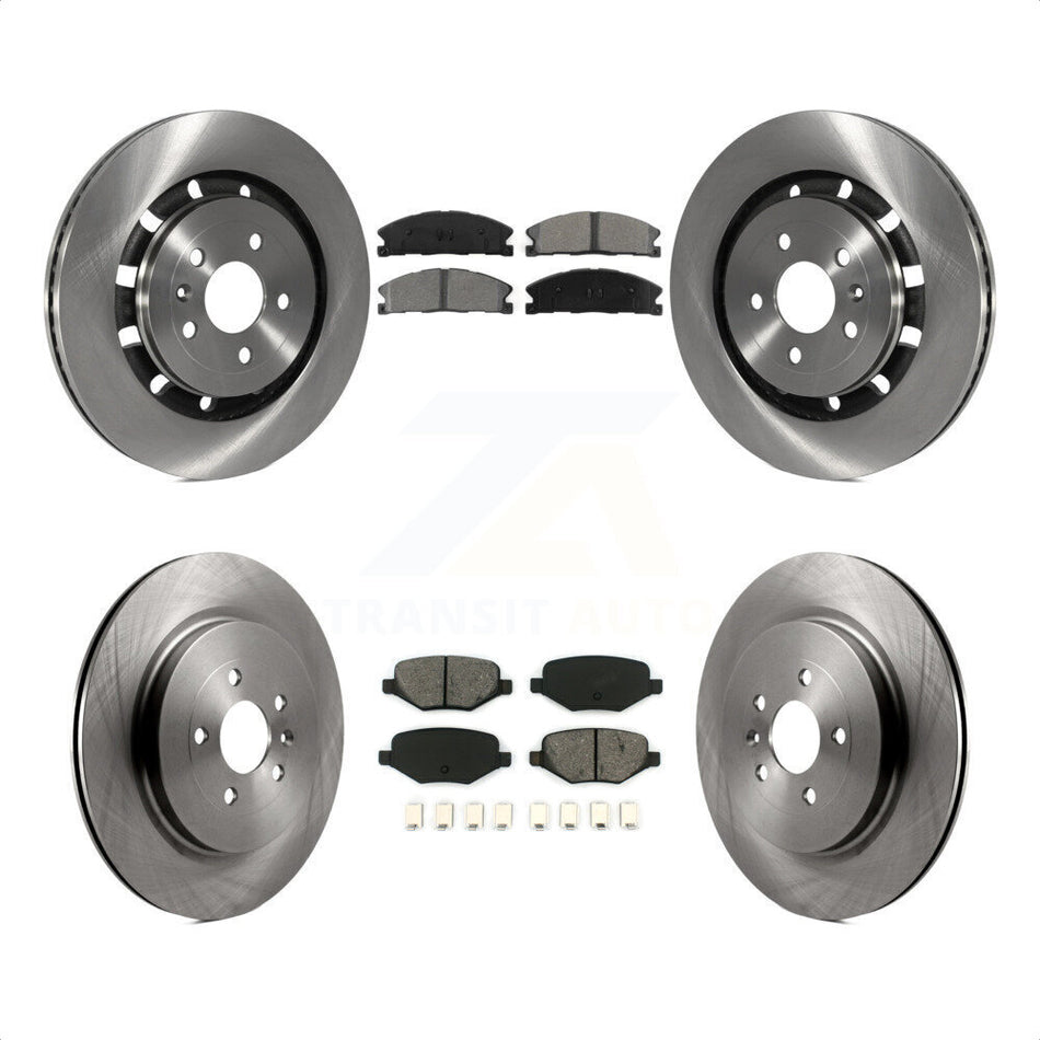 Front Rear Disc Brake Rotors And Semi-Metallic Pads Kit For Ford Explorer Police Interceptor Utility Lincoln MKS Flex Taurus MKT K8S-100938 by Transit Auto