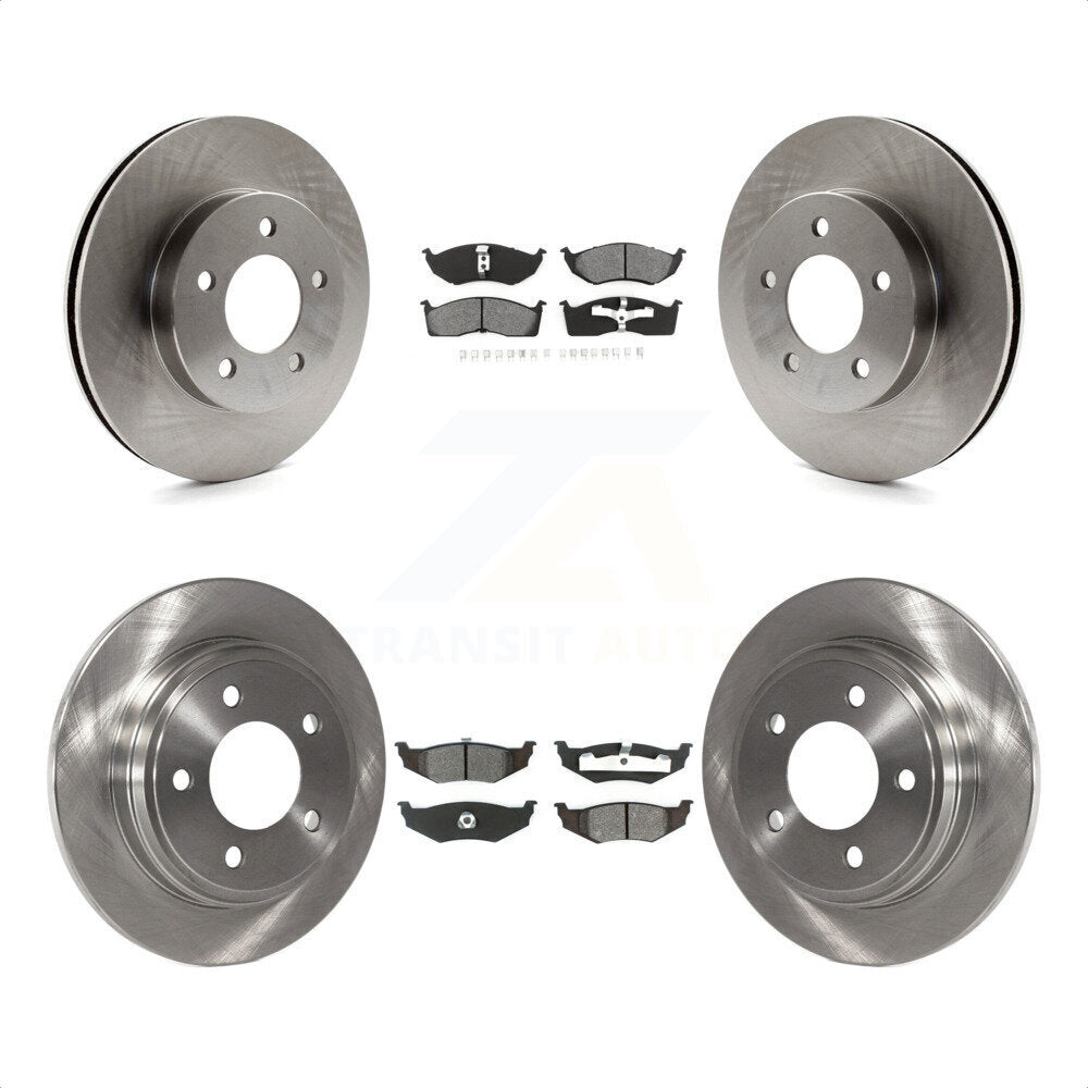 Front Rear Disc Brake Rotors And Semi-Metallic Pads Kit For Chrysler Dodge Intrepid Concorde LHS Eagle Vision New Yorker K8S-100949 by Transit Auto