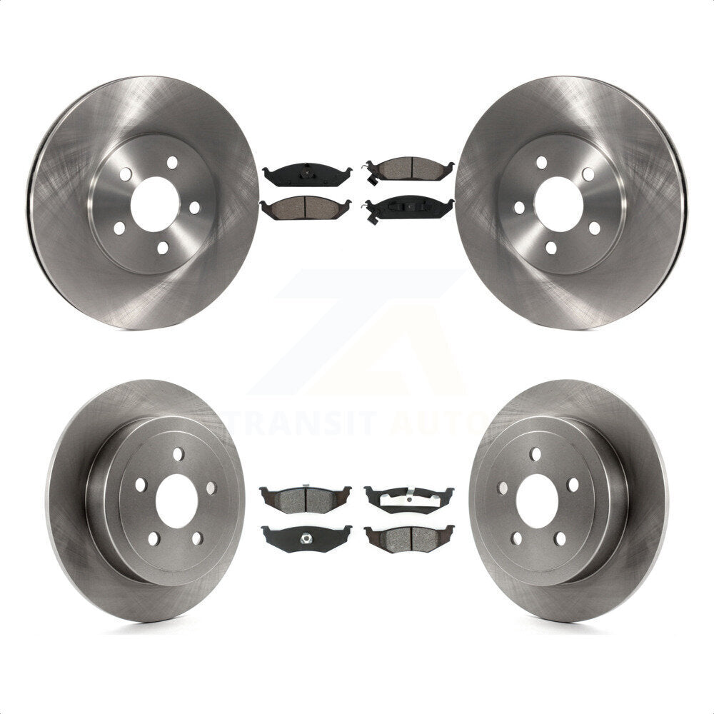 Front Rear Disc Brake Rotors And Semi-Metallic Pads Kit For Dodge Stratus Chrysler Cirrus Plymouth Breeze K8S-100952 by Transit Auto