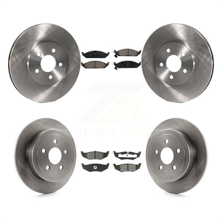 Front Rear Disc Brake Rotors And Semi-Metallic Pads Kit For Dodge Stratus Chrysler Cirrus Plymouth Breeze K8S-100952 by Transit Auto