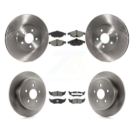 Front Rear Disc Brake Rotors And Semi-Metallic Pads Kit For Chrysler Sebring Dodge Stratus K8S-100953 by Transit Auto