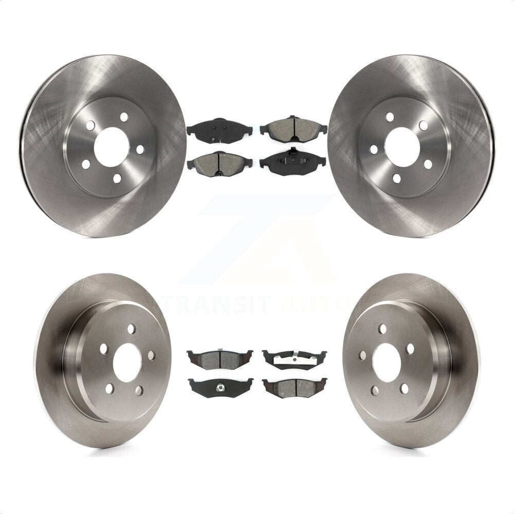 Front Rear Disc Brake Rotors And Semi-Metallic Pads Kit For Chrysler Sebring Dodge Stratus K8S-100954 by Transit Auto