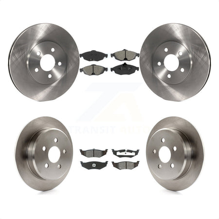 Front Rear Disc Brake Rotors And Semi-Metallic Pads Kit For Chrysler Sebring Dodge Stratus K8S-100954 by Transit Auto