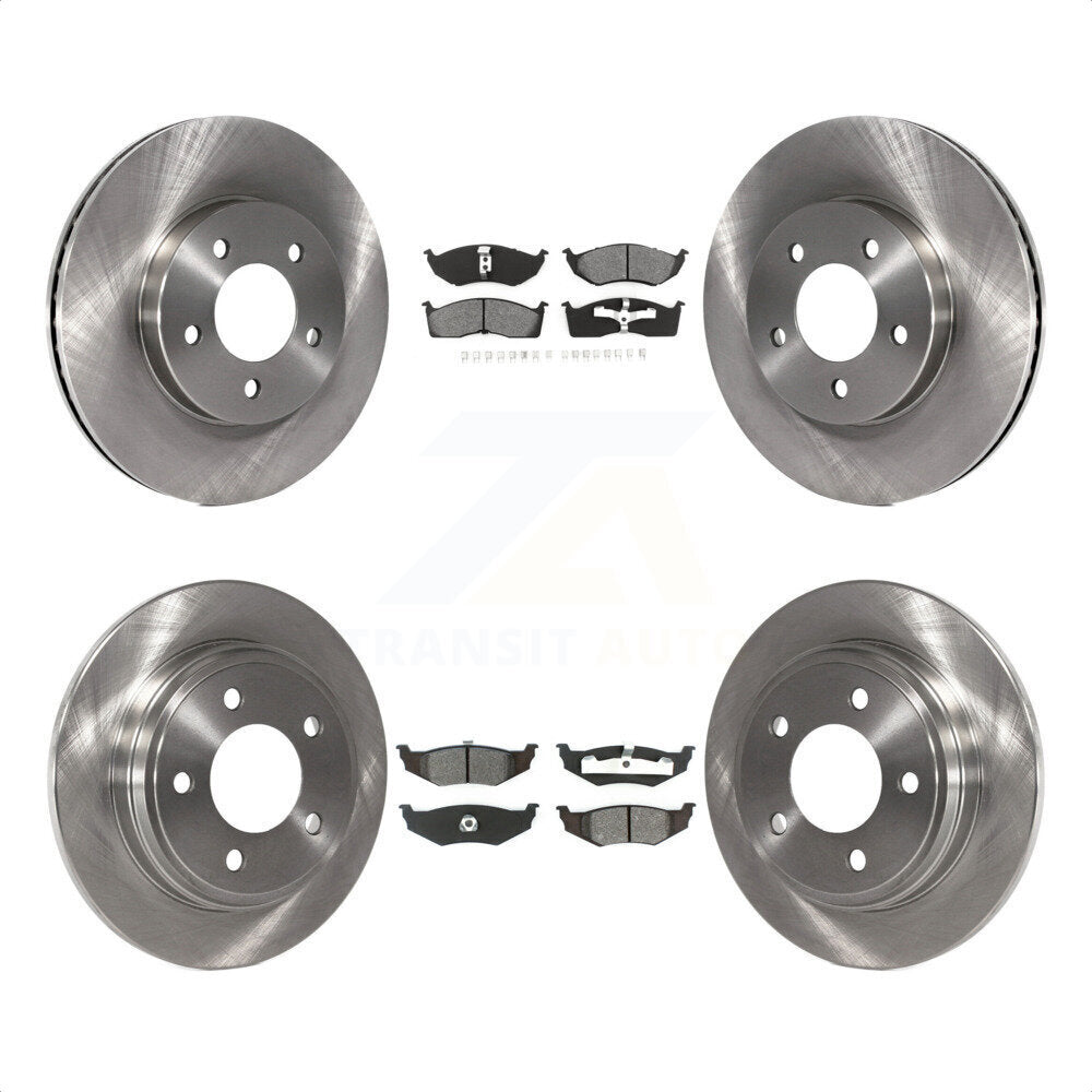 Front Rear Disc Brake Rotors And Semi-Metallic Pads Kit For Chrysler Dodge Intrepid 300M Concorde LHS K8S-100958 by Transit Auto