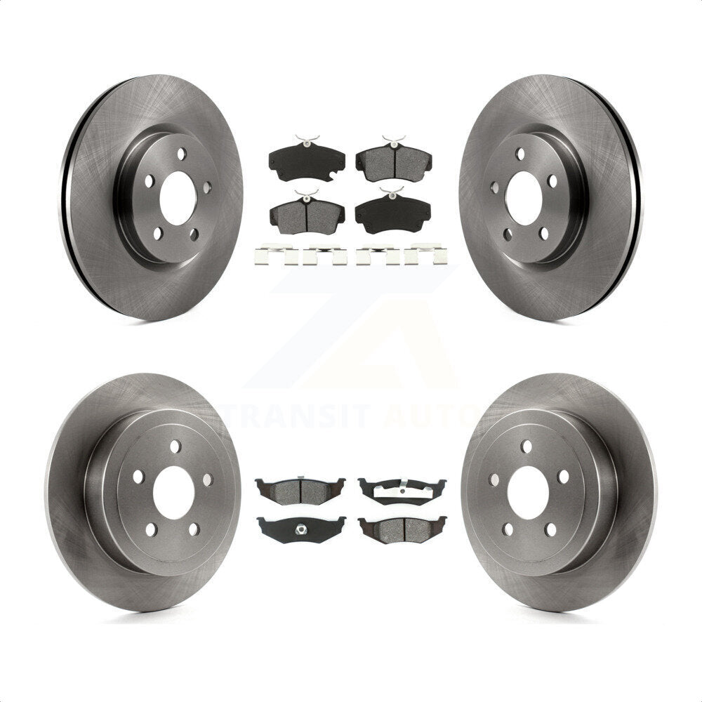 Front Rear Disc Brake Rotors And Semi-Metallic Pads Kit For Chrysler PT Cruiser K8S-100968 by Transit Auto