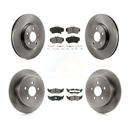 Front Rear Disc Brake Rotors And Semi-Metallic Pads Kit For Chrysler PT Cruiser K8S-100968 by Transit Auto