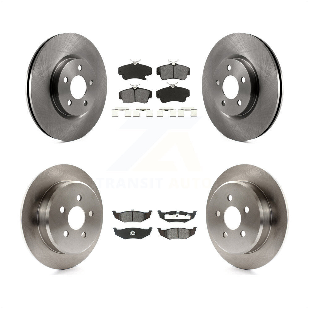 Front Rear Disc Brake Rotors And Semi-Metallic Pads Kit For Chrysler PT Cruiser K8S-100969 by Transit Auto