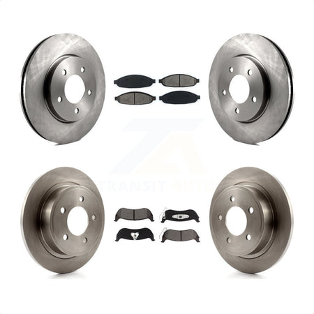 Front Rear Disc Brake Rotors And Semi-Metallic Pads Kit For 2004-2008 Chrysler Pacifica K8S-100984 by Transit Auto