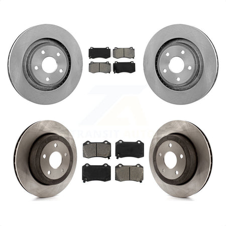 Front Rear Disc Brake Rotors And Semi-Metallic Pads Kit For 2006-2010 Jeep Grand Cherokee SRT8 K8S-100993 by Transit Auto