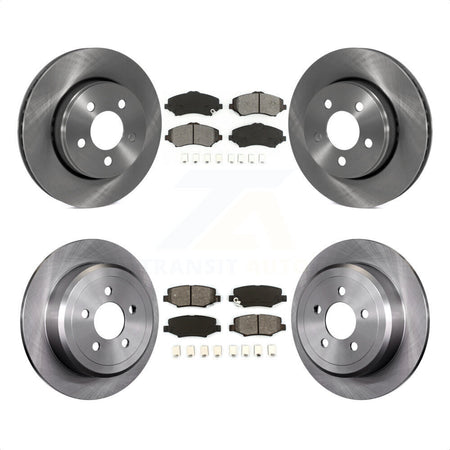 Front Rear Disc Brake Rotors And Semi-Metallic Pads Kit For Jeep Liberty Dodge Nitro K8S-101002 by Transit Auto