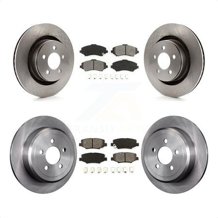 Front Rear Disc Brake Rotors And Semi-Metallic Pads Kit For Jeep Liberty Dodge Nitro With 332mm Diameter Rotor K8S-101005 by Transit Auto