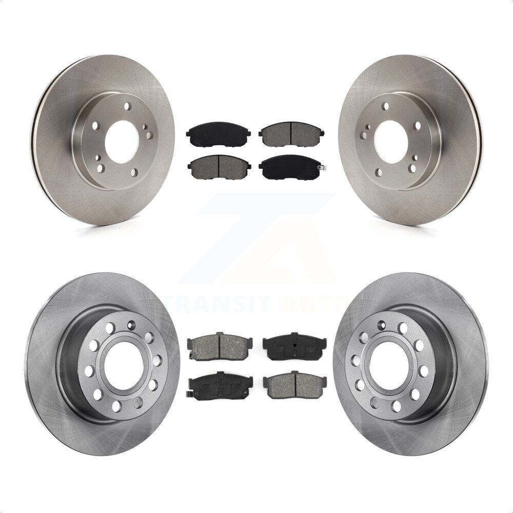 Front Rear Disc Brake Rotors And Semi-Metallic Pads Kit For Nissan Maxima INFINITI I30 K8S-101024 by Transit Auto