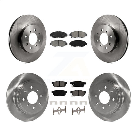 Front Rear Disc Brake Rotors And Semi-Metallic Pads Kit For Honda Civic Acura EL K8S-101026 by Transit Auto