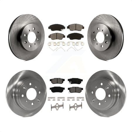 Front Rear Disc Brake Rotors And Semi-Metallic Pads Kit For Honda Civic del Sol K8S-101029 by Transit Auto